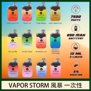 Vapor Storm風暴電子煙7500口（5%）一次性